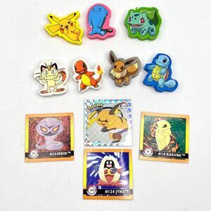 Lot of Pokemon Stickers & Erasers
